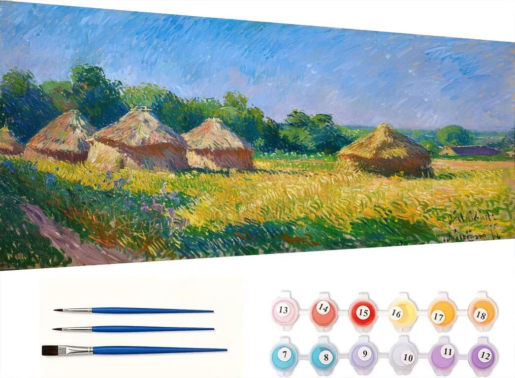 Pintar por Numeros Adultos, Pastizales Mongoles, 100x130cm 7JGWX-364