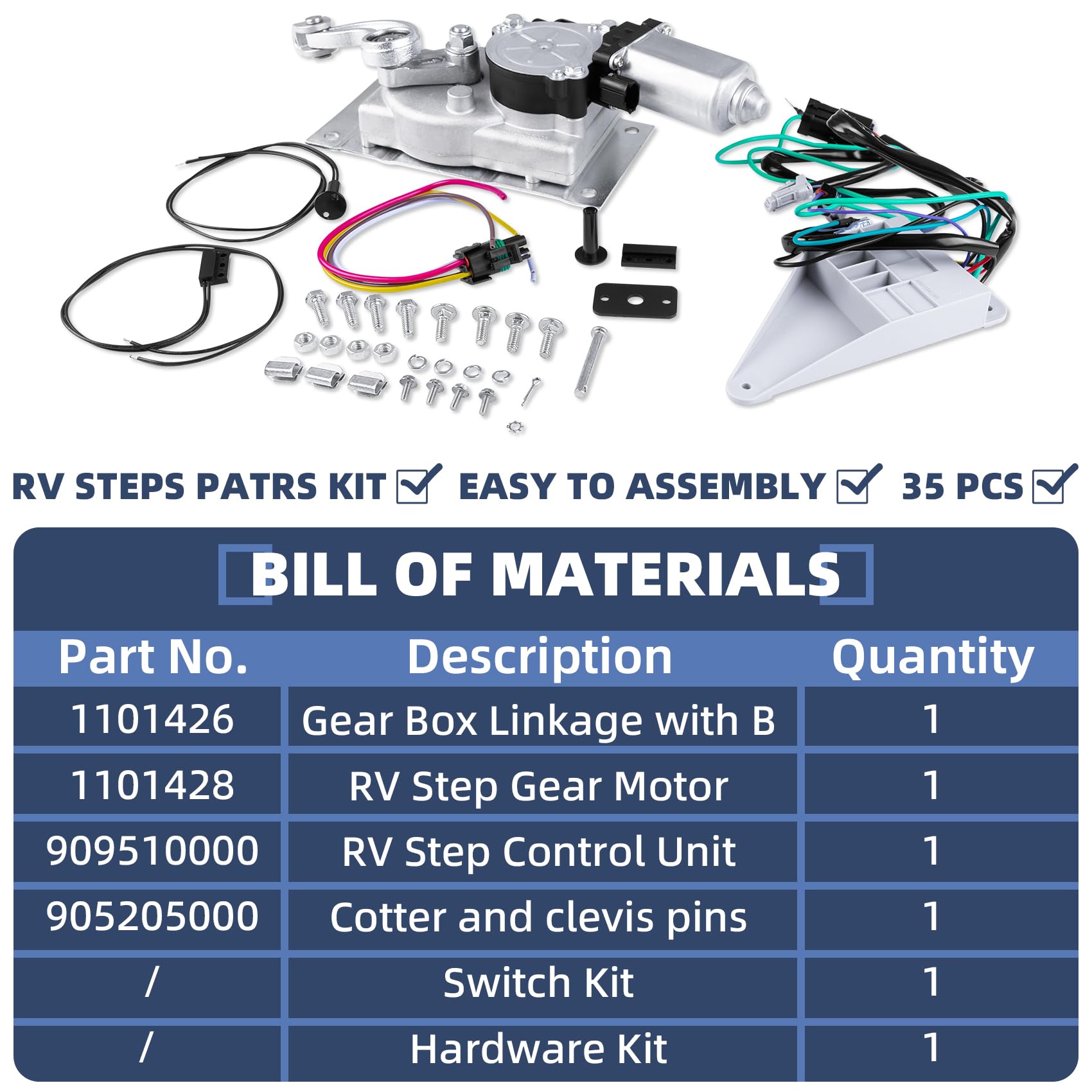 Amazon.com: 379769, RV Step Motor Conversion Kit for Linkage