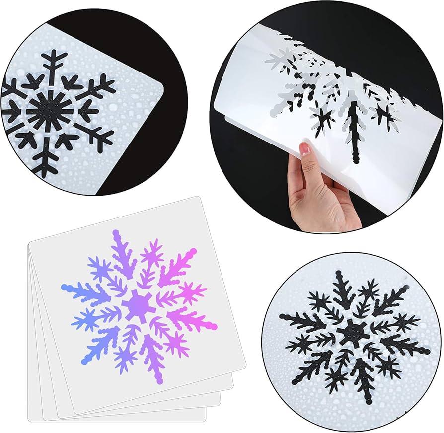Amazon.com: 4 Pieces Window Snowflake Stencil 10 Inch Reusable Snowflake Template Plastic Holiday Painting Stencil for Window Wall Craft Painting Decoration : Arts, Crafts & Sewing amazon-com-4-pieces-window-snowflake-stencil-10-inch-reusable-snowflake-template-plastic-holiday-painting-stencil-for-window-wall-craft-painting-decoration-arts-crafts-sewing