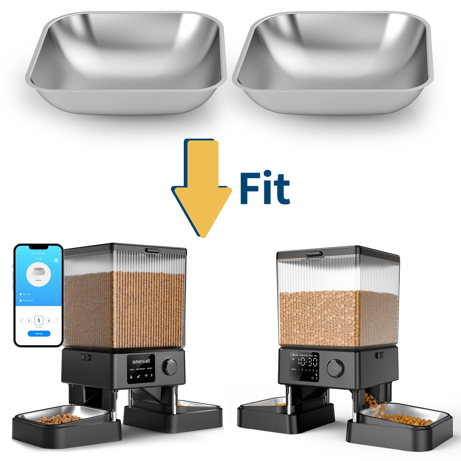 EdgeAnt Automatic Cats Feeders, Dry Food Dispenser With Desiccant Bag