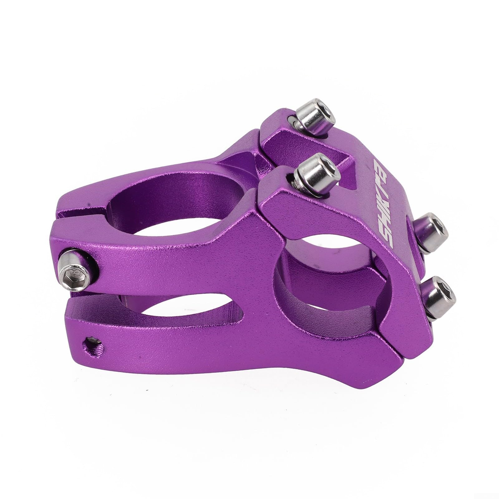 Attacco manubrio corto per manubrio da 25 mm da 4 mm, design leggero in alluminio (blu)