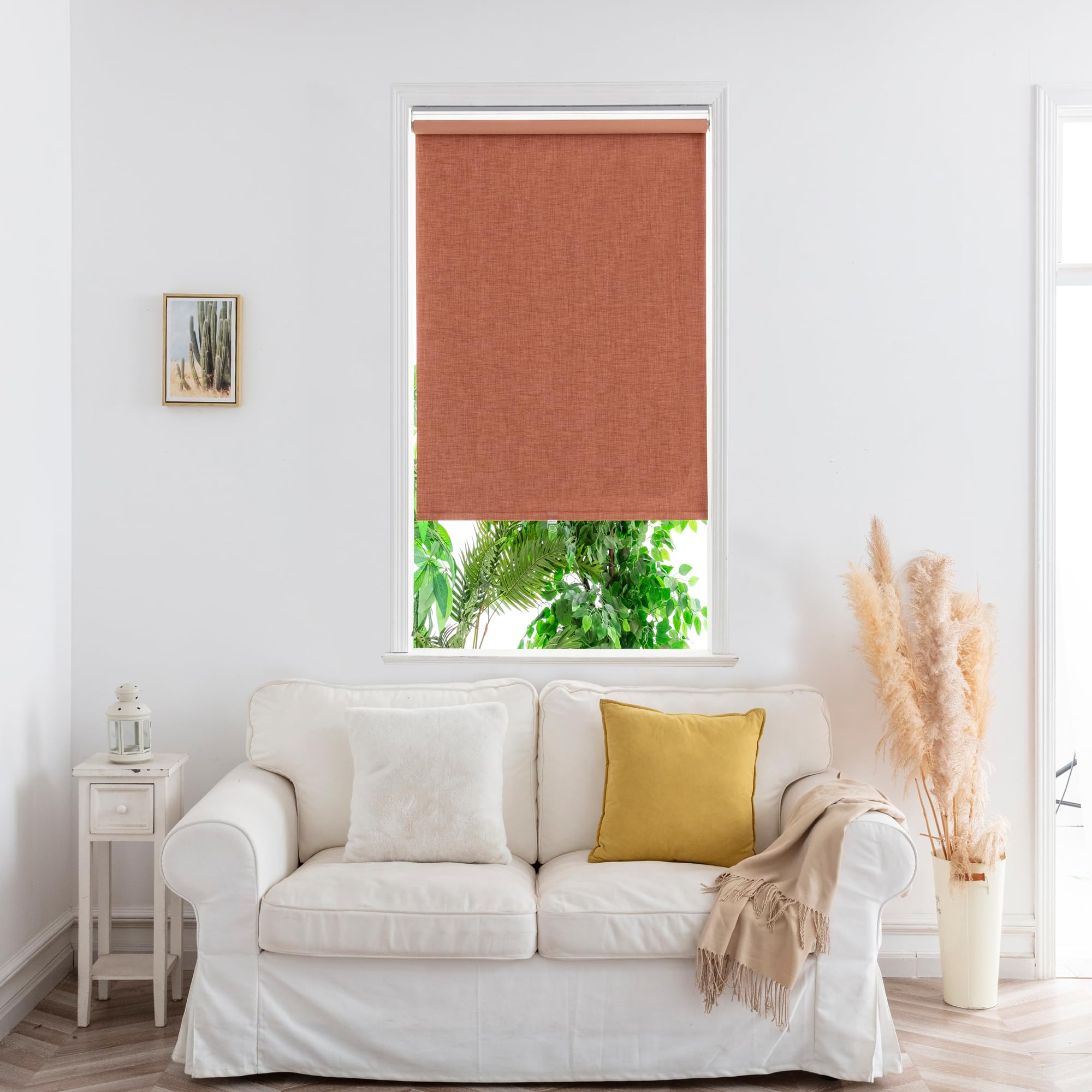GoodHome Store Enrouleur occultant sans perçage Novan 90 x 180 cm