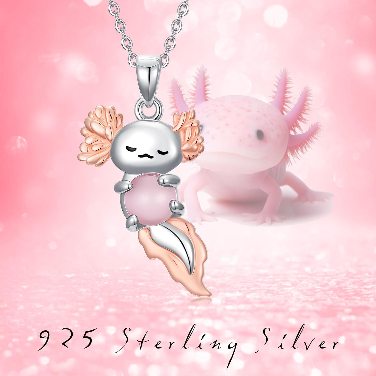 Animal Necklace for Women 925 Sterling Silver Yorkie Dog/French Bulldog/Highland Cow Pendant Animal Jewelry Gifts for Christmas Birthday Anniversary - Image 7