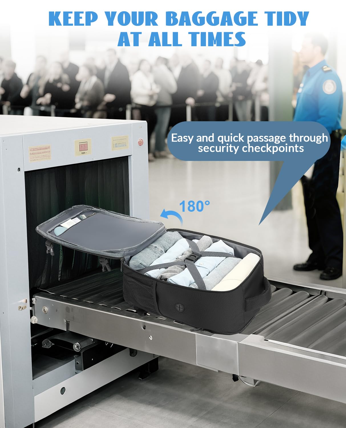 Xkdoai Zaino per Ryanair 40x20x25 Zaino da Viaggio Aereo Bagaglio a Mano 40x20x25 45x36x20 con Borsa Antifurto per Uomini Scuola per 14 pollici Laptop