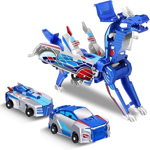 The Ultimate Unicorn car Toy！Two Children's car Robots Collide with