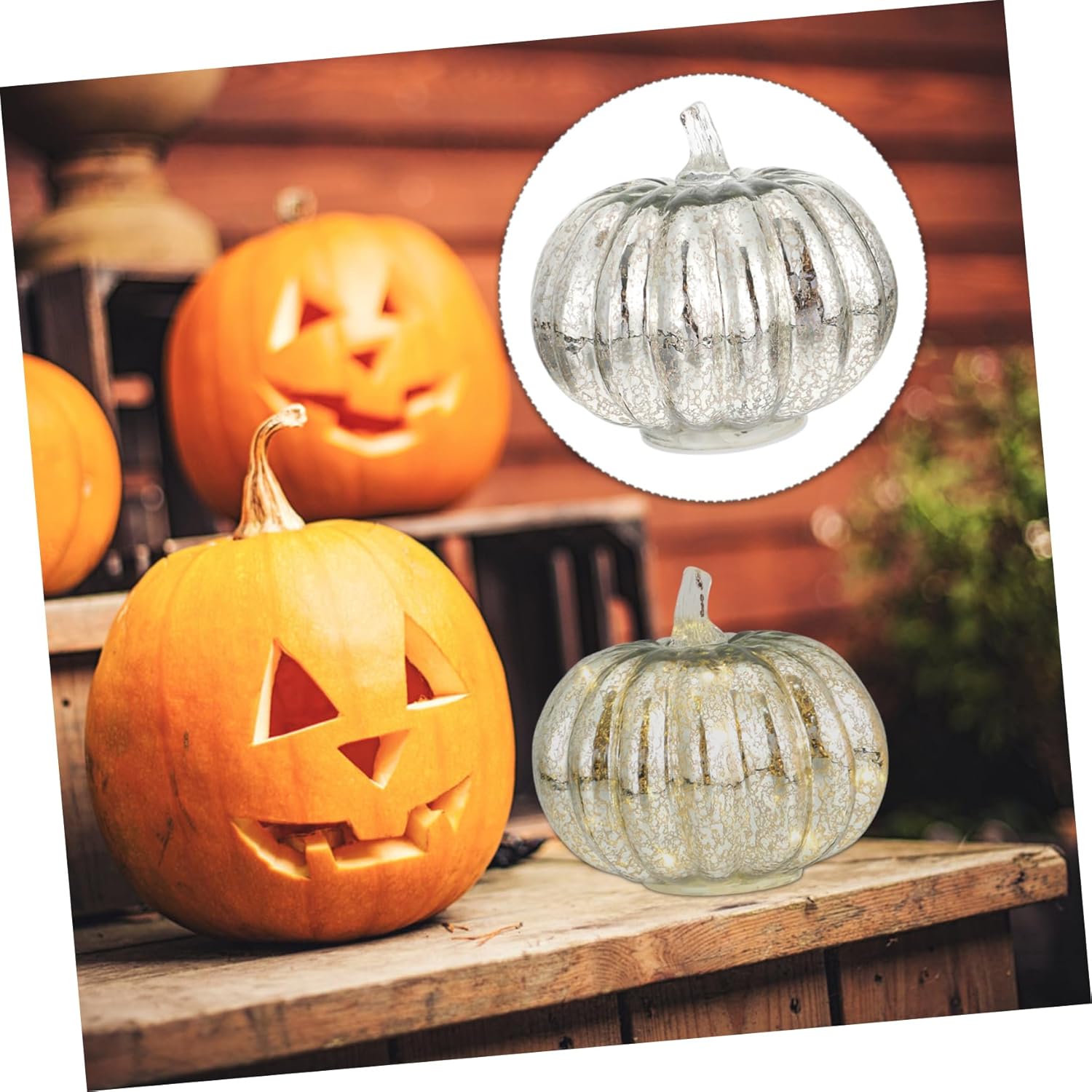 Halloween Led Pumpkin Light Battery Decorative Lamp for Indoor and Outdoor Halloween Decor and Flickering Design for Parties and Fall Celebrations