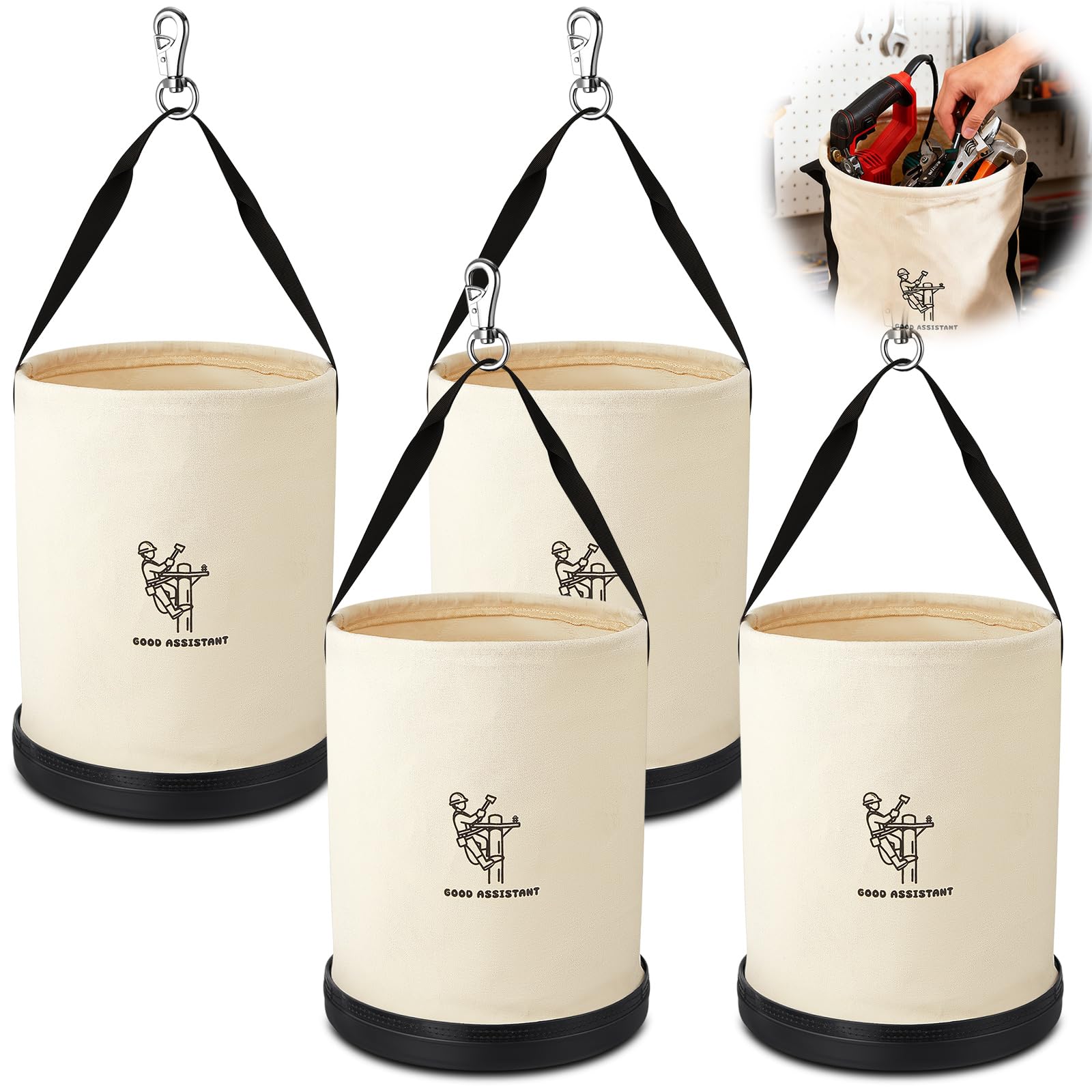 Linemen Tool Bucket Bags - 2 Pack -8 Linemen Tool Bucket Bags - 2 Pack -8