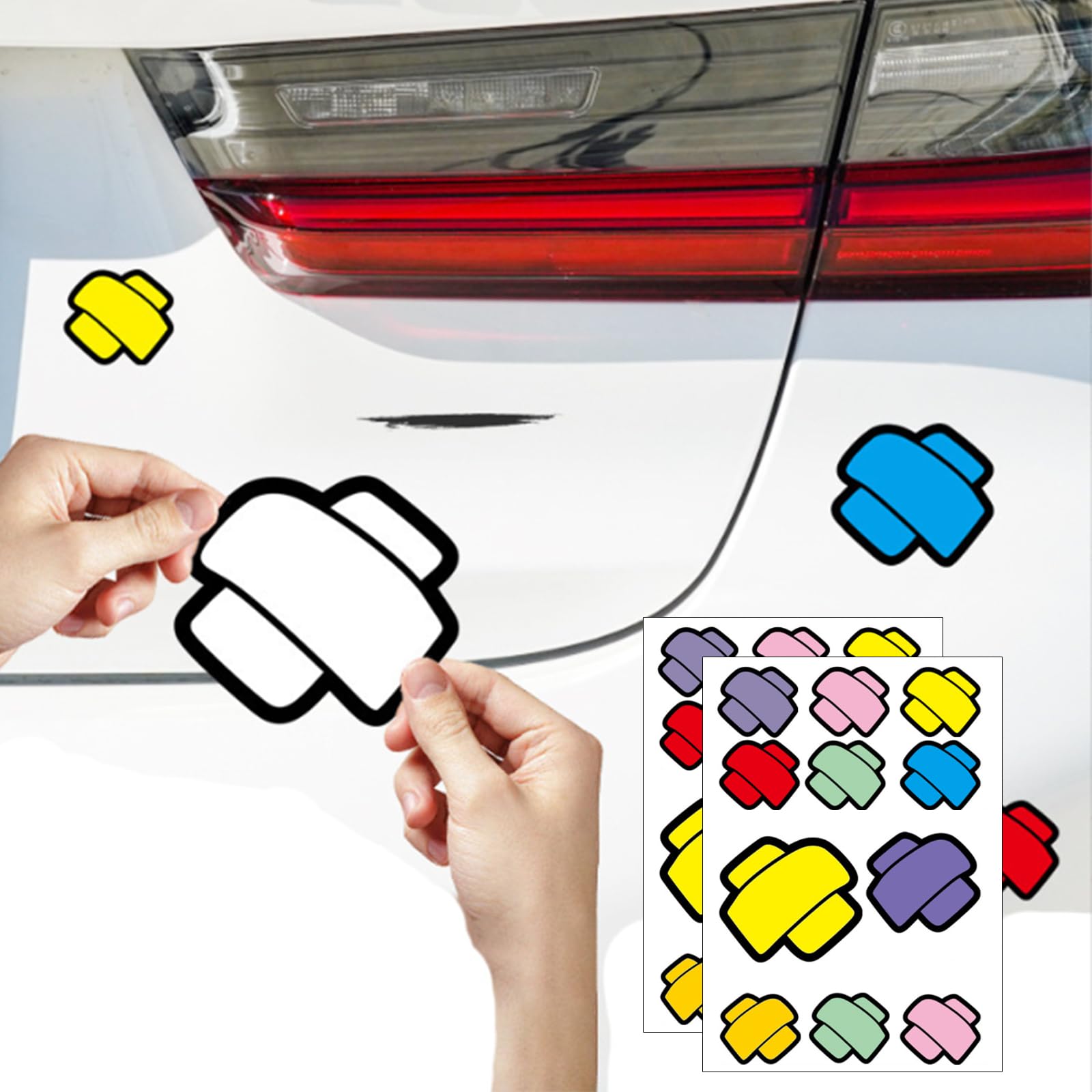 Amazon.co.jp: seimeinoki 車用デカール おもしろ カーステッカー キズ