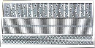 Model Boat Modified Etched Sheet 1:144 Scale RC Model Ship Stainless Steel Perforated 3-Level Railings with Mesh
