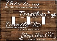 Vista 76 de William Morris Floral Boho Azul Medianoche Azul Bohemio Flor 1 Banda Dúplex Cubierta de Salida Decorativa Receptáculo Único Interruptor Eléctrico