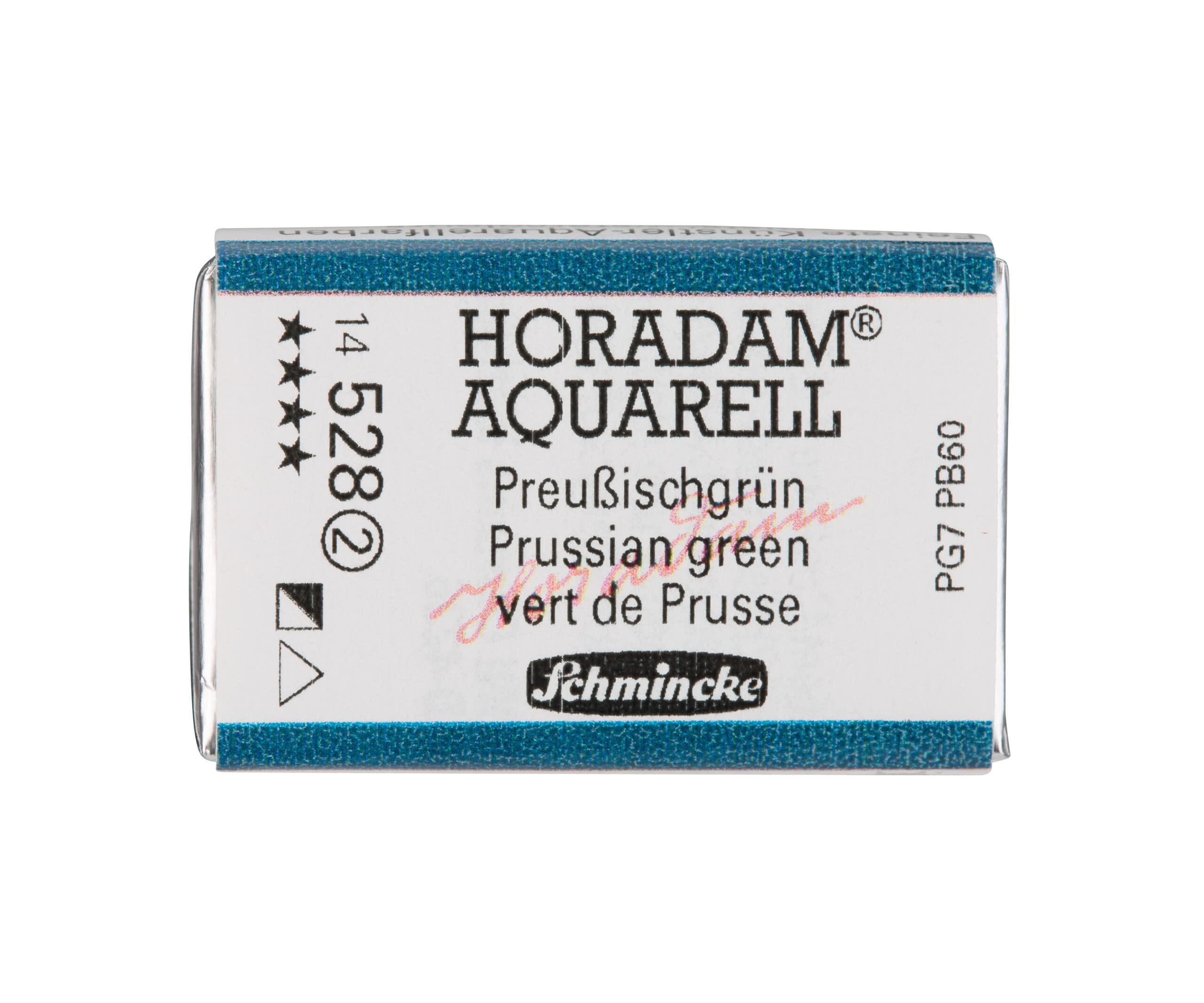 Schmincke - HORADAM® AQUARELL - acuarelas para artistas, 492 azul de Prusia, 14 492 044, 1/2 godet — view 12