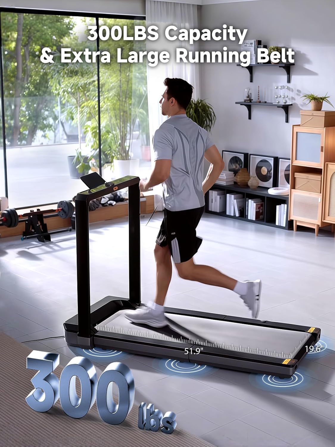 WALKINGPAD X Series Folding Treadmills for Home, Smart Vertical Fold, LED Display, No Assembly image 3