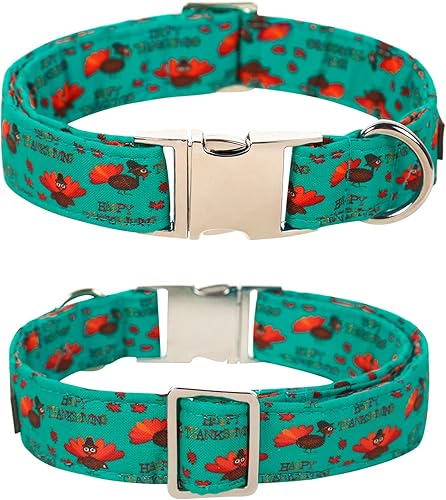 Miniatura 8 de Lionet Paws Collar de perro para el día de Acción de Gracias con corbatín, collar de moño para perro con hebilla de metal para perros, collar de