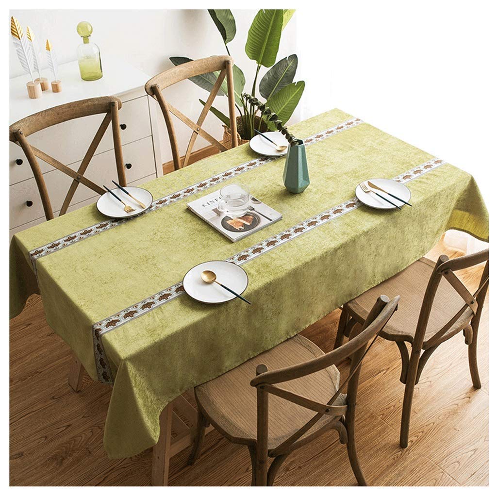 Nappe imperméable en coton et lin style chinois moderne 130x220cm