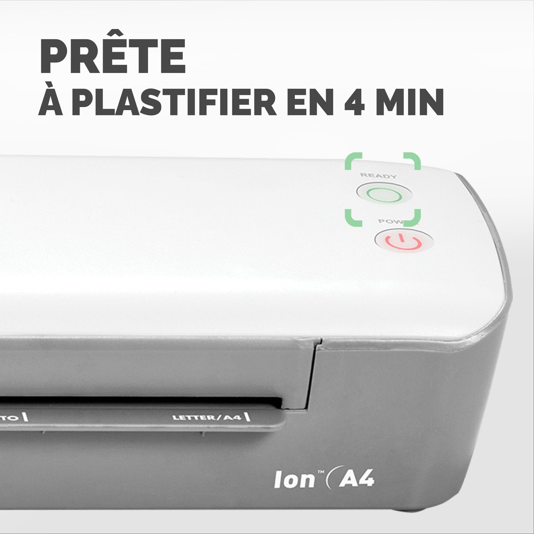 Fellowes Plastifieuse Ion A4 125 microns 30cm/min Blanc Gris