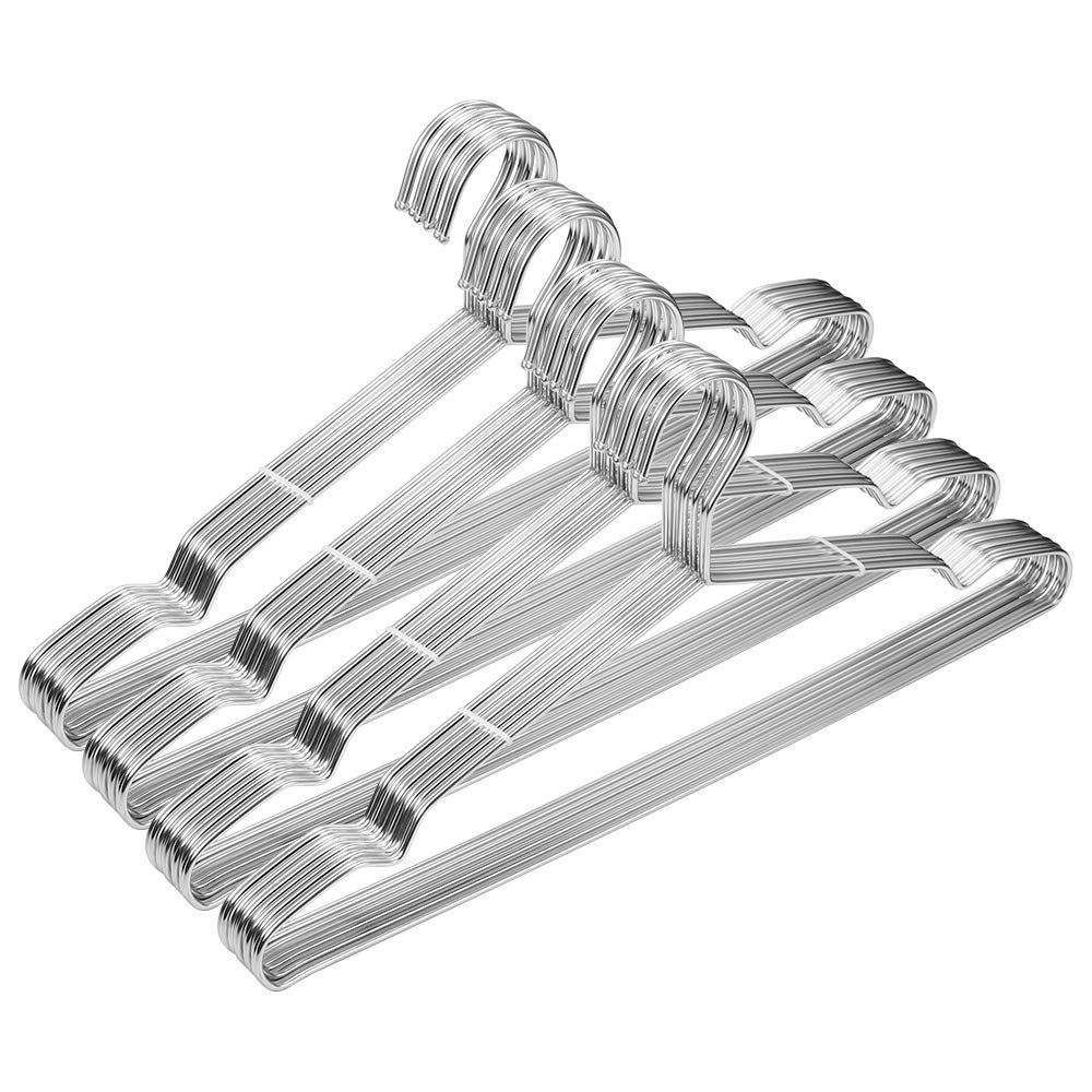 Metal Hangers Clothing Heavy Duty for Closet Stainless Steel Hanger 16.5in by