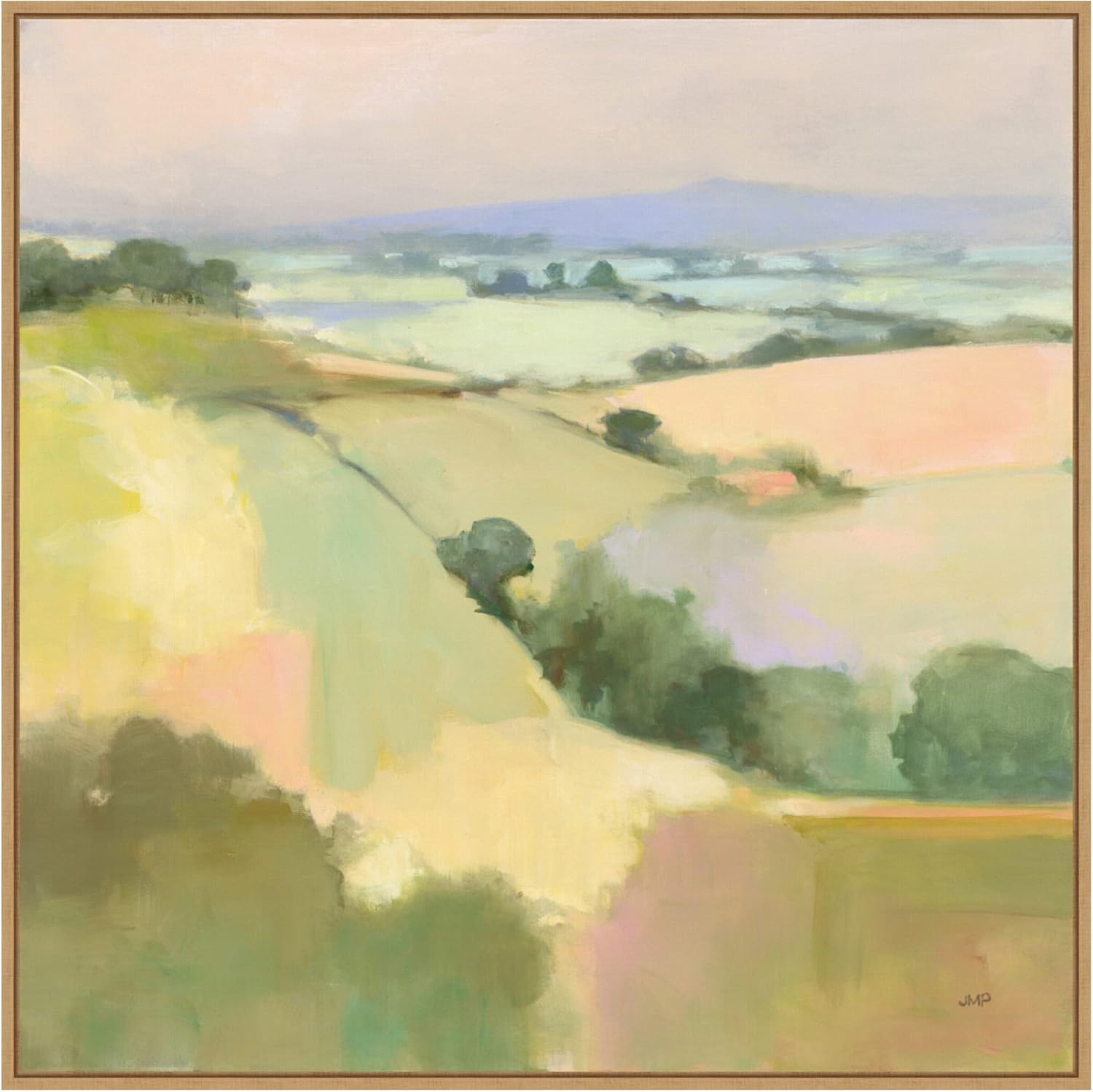 Amanti Art Framed Canvas Wall Art 30x30 Dream Valley I by Julia Purinton, Framed Wall Art Canvas, Abstract Artwork, Modern Decor, Large Poster Painting for Living Room, Bedroom, Bathroom, Kitchen,