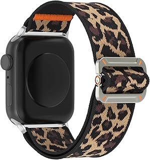 Nopatia Nylon Braided Solo Loop Band 42/44/45/46/49mm | Compatible with iWatch 1/2/3/4/5/6/7/8/9/10 SE ULTRA/ULTRA 2 | Light and Durable, Easy Installation (Black Brown)