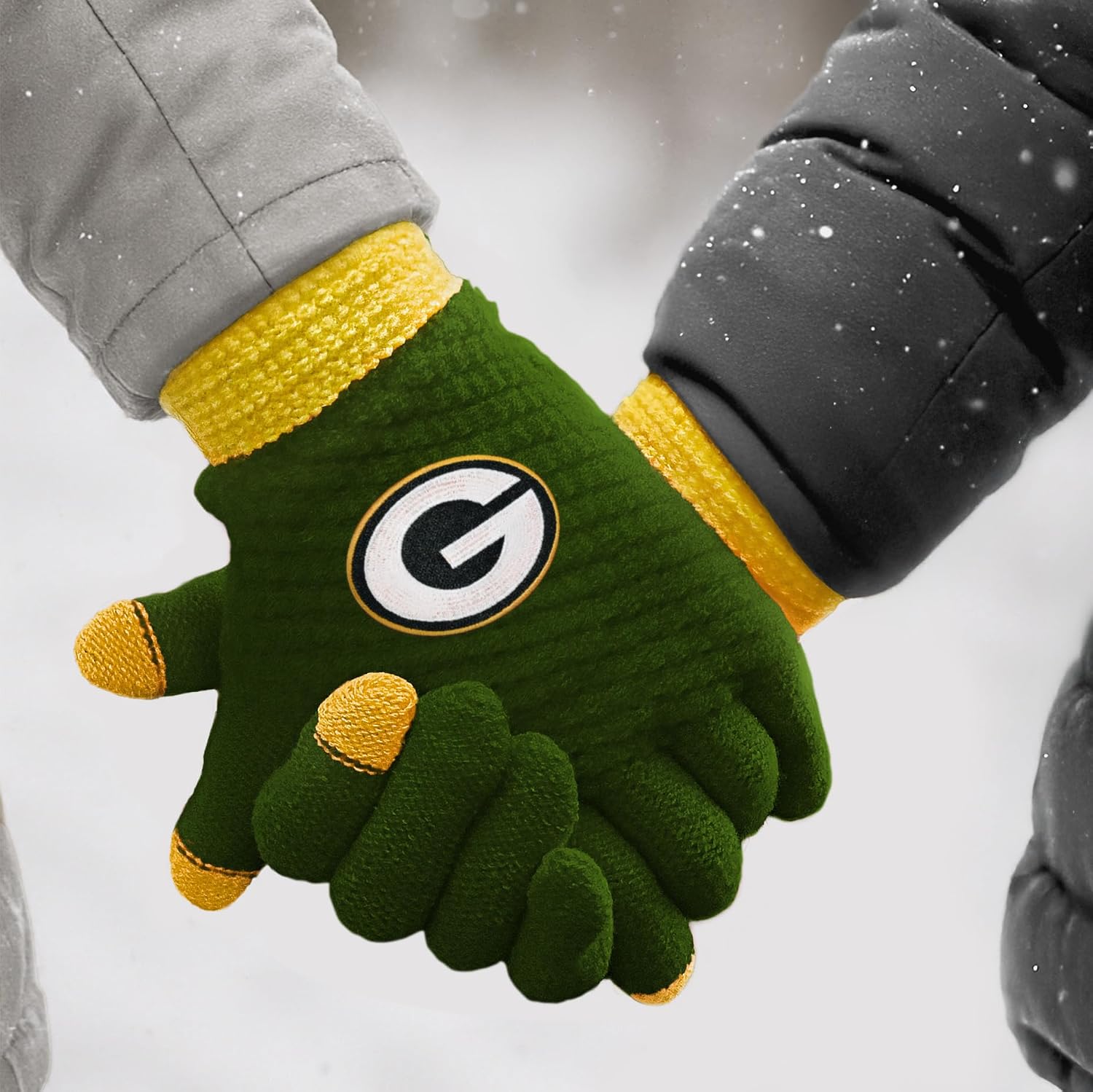 Littlearth NFL Waffle Knit Glove – Embroidered Team Logo, Touchscreen Compatible, One Size Fits Most – Officially Licensed
