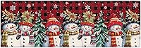 Vista 14 de Tapete para puerta de Navidad, bonito muñeco de nieve, árbol de Navidad, diseño de búfalo rojo y negro, tapete antideslizante para interiores