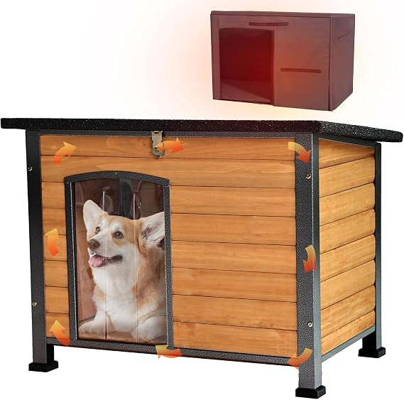 Aivituvin Outdoor Dog House With Insulated Liner Large Waterproof Dog Photo Inspiration