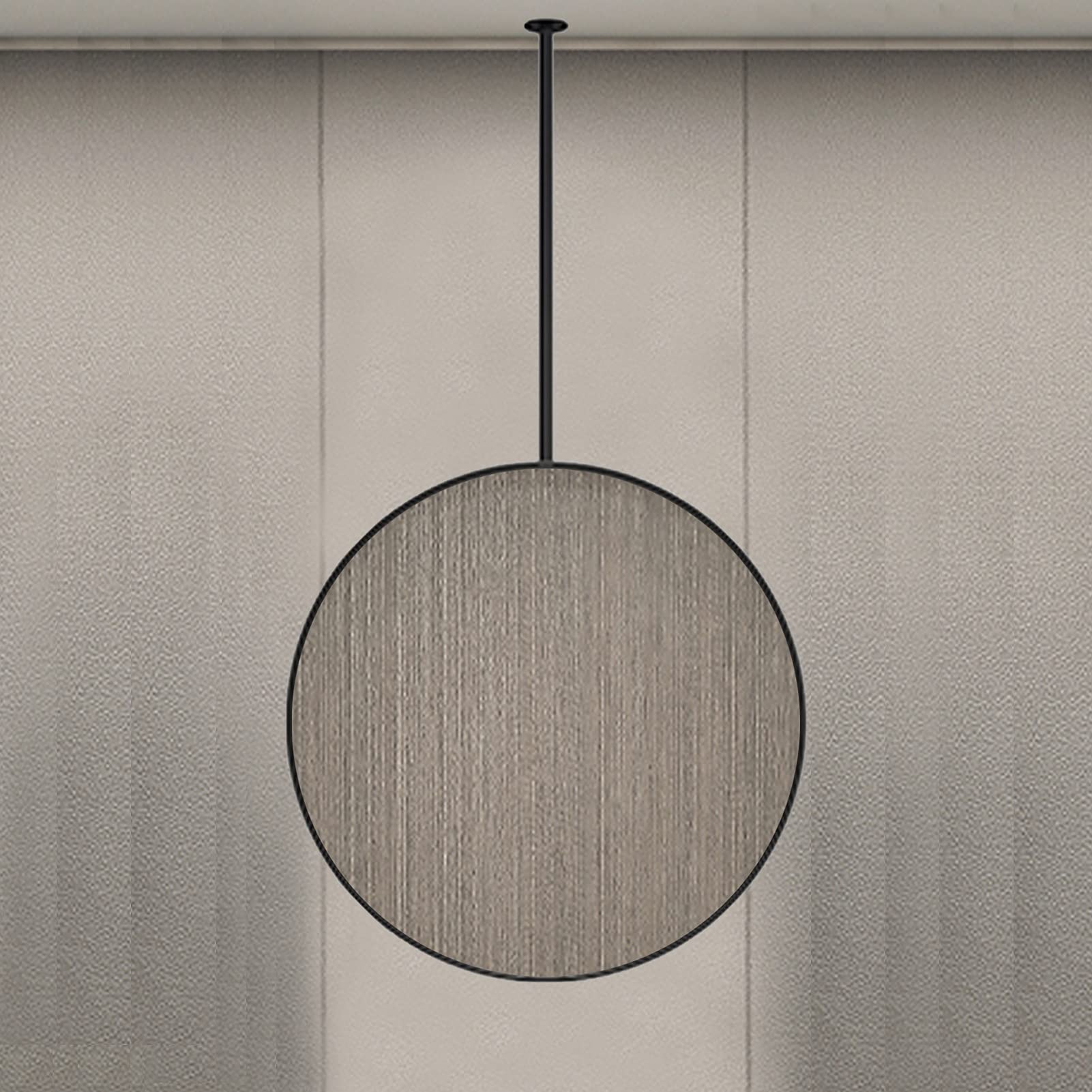 Miroir de rasage pour chambre et miroir rond décoratif à tige métallique 40cm