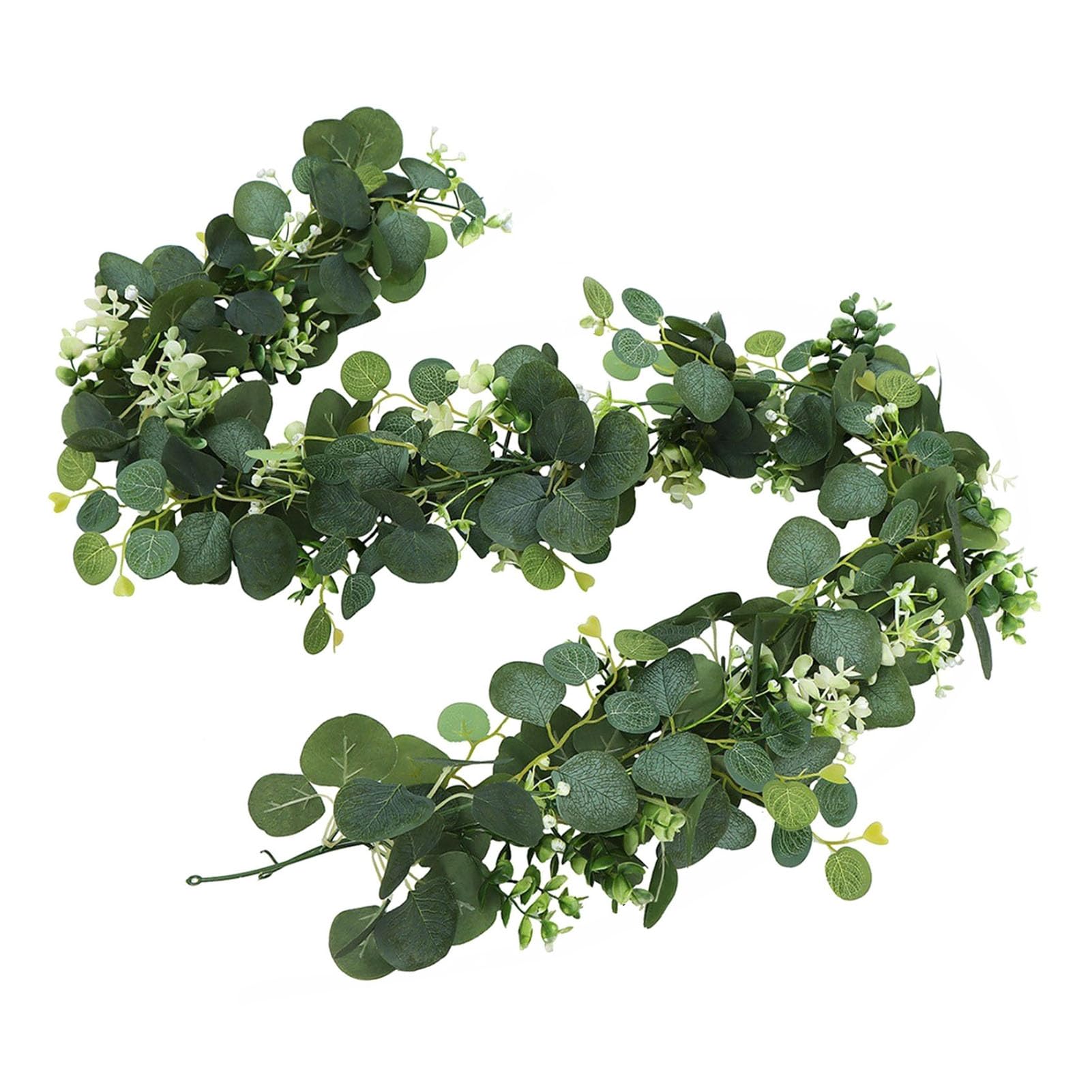 matumou 6FT Artificial Eucalyptus Garland Fake Eucalyptus Leaves Greenery Garland Faux Hanging Plants Vines for Wedding Backdrop Arch