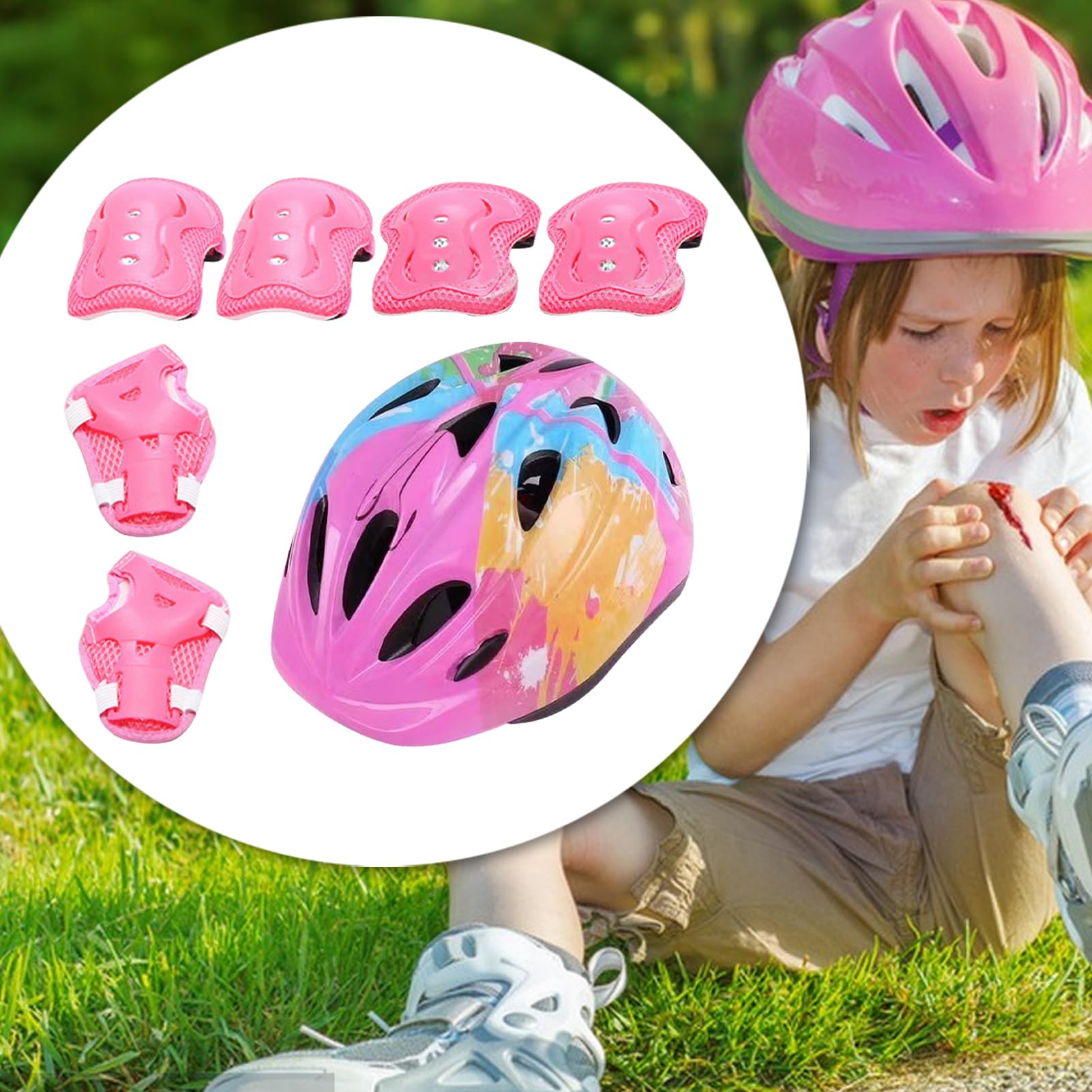 Kit de Protection Complète pour Protections Skate Poignets Genoux Coudes | Équipement de Sécurité Sportif pour Roller Patinage Cyclisme et Trottinette