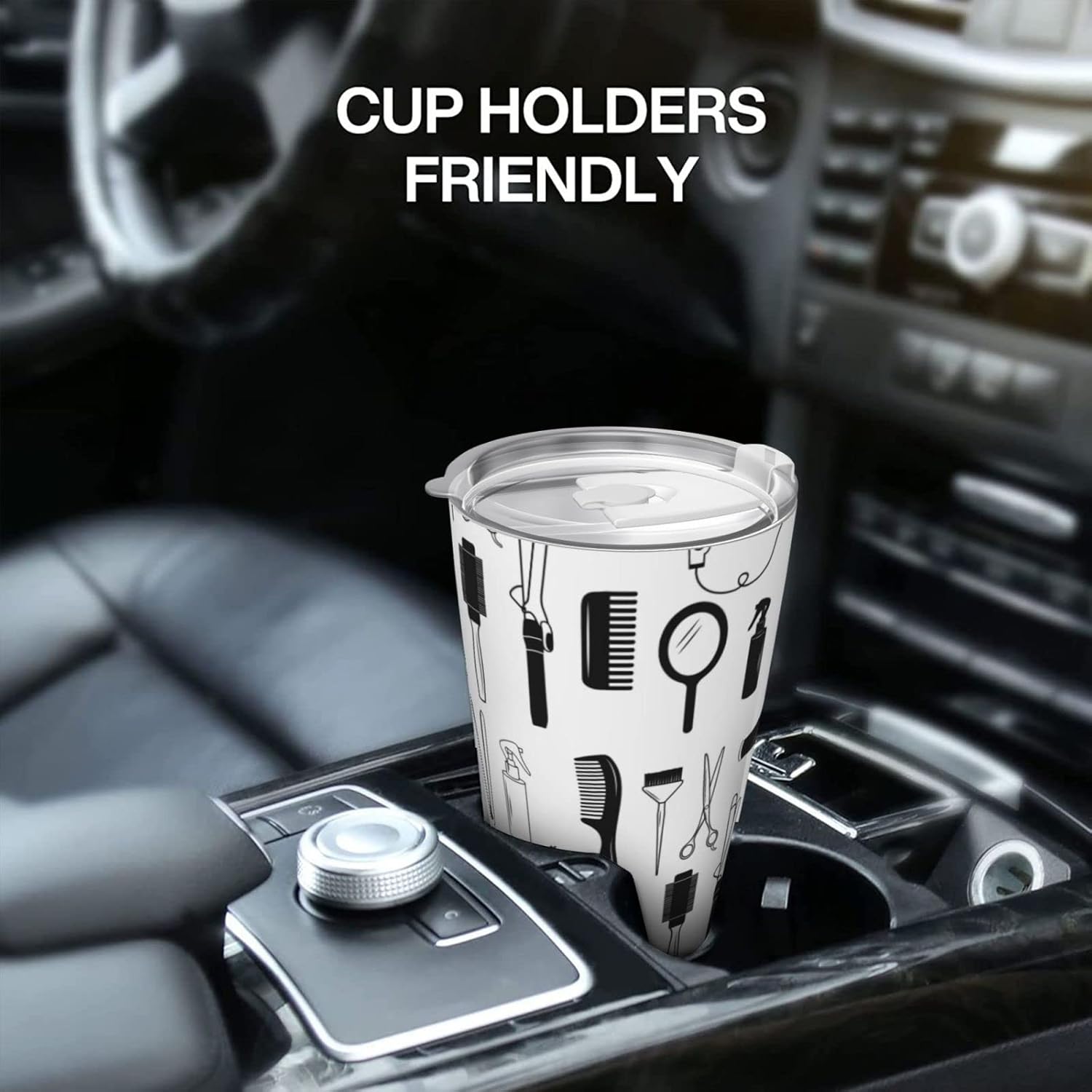 NVJUI JUFOPL Hairstylist 20 Oz Tumbler Cup with Lid - Funny Gifts for Hairdresser - Hairstylist Gifts for Men Women - Insulated Travel Coffee Mug - Image 5