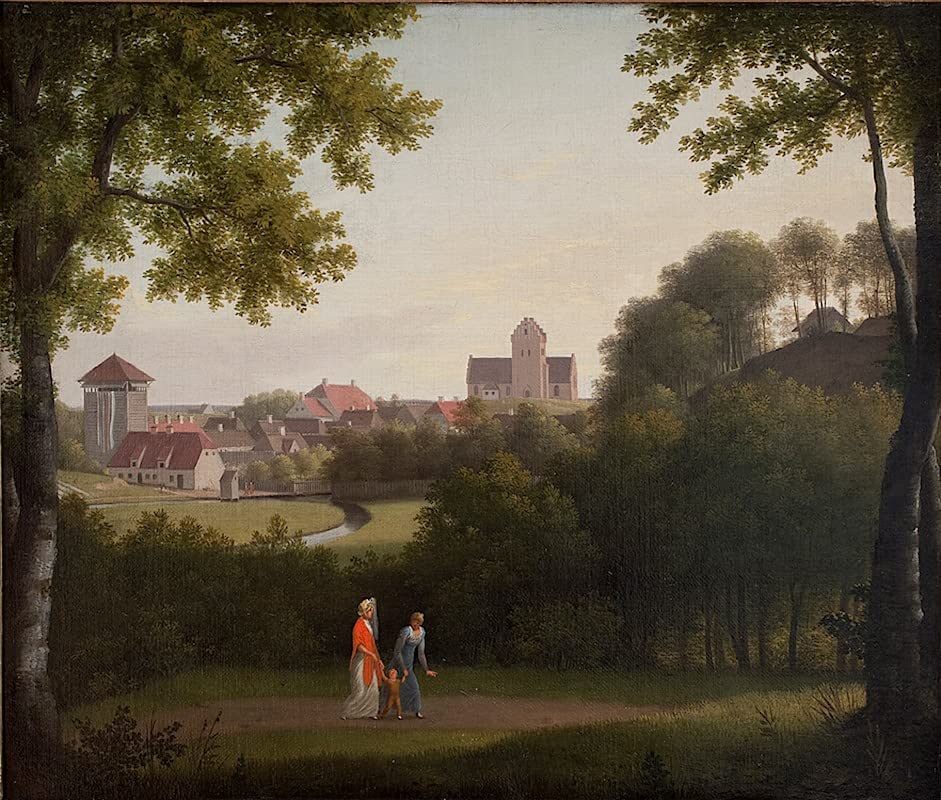 Cuadro cuadro sobre lienzo Ver Hacia Lyng By Christoffer Wilhelm Eckersberg decoracion salon 60x90