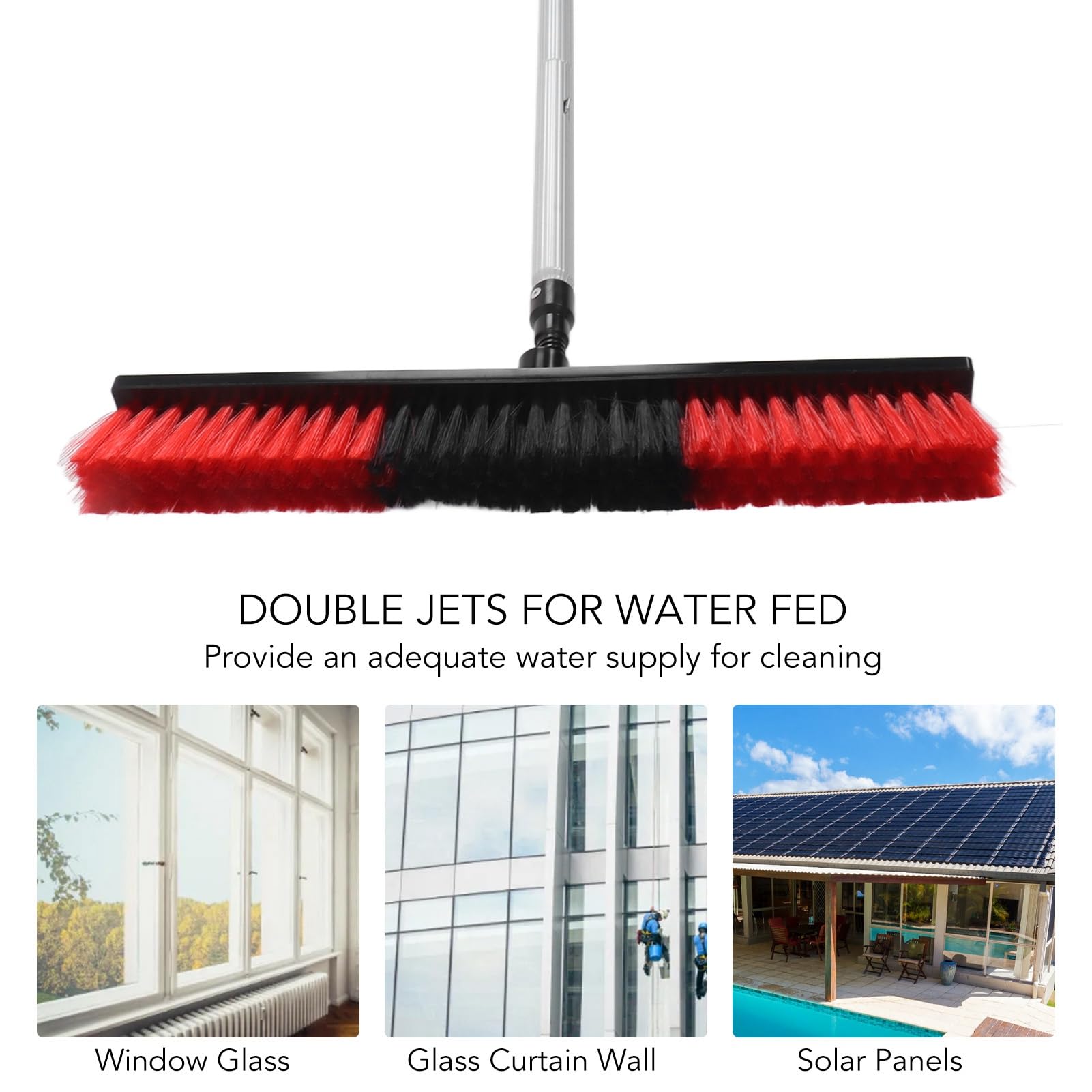 Jeffergarden Kit per Asta Ad Acqua in Lega di Titanio, di Pulizia Ad