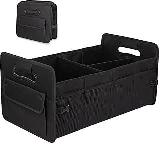 Car Trunk Organizer, Collapsible Car Organizers and Storage Large Black