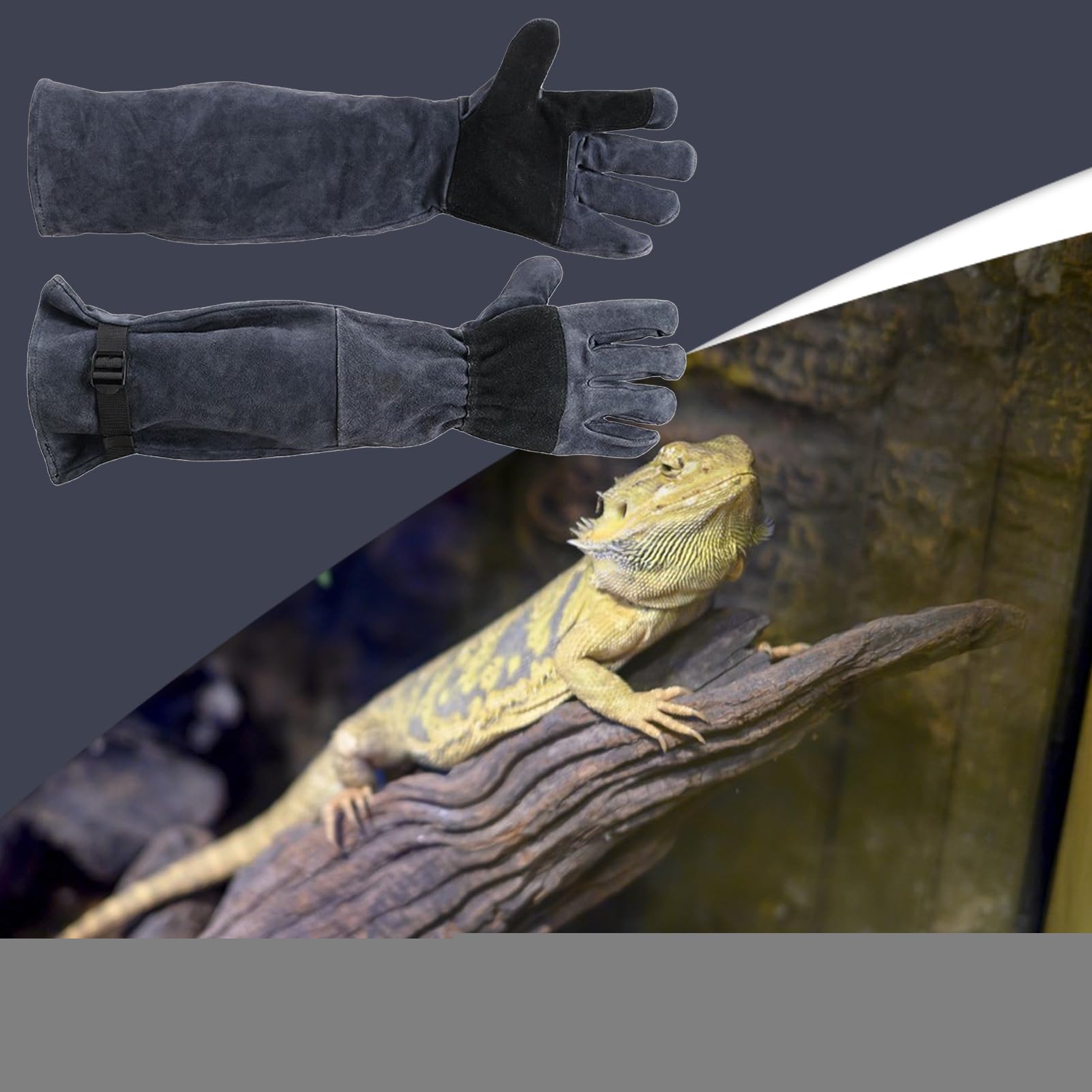 Rękawice przeciw ugryzieniom Ochronny Rękaw Roboczy | Wielofunkcyjna Rękawica Przeciwgryzowa Dla Pupila 60 Cm Do Psów, Ptaków, Węży, Gadów, Chwytania,