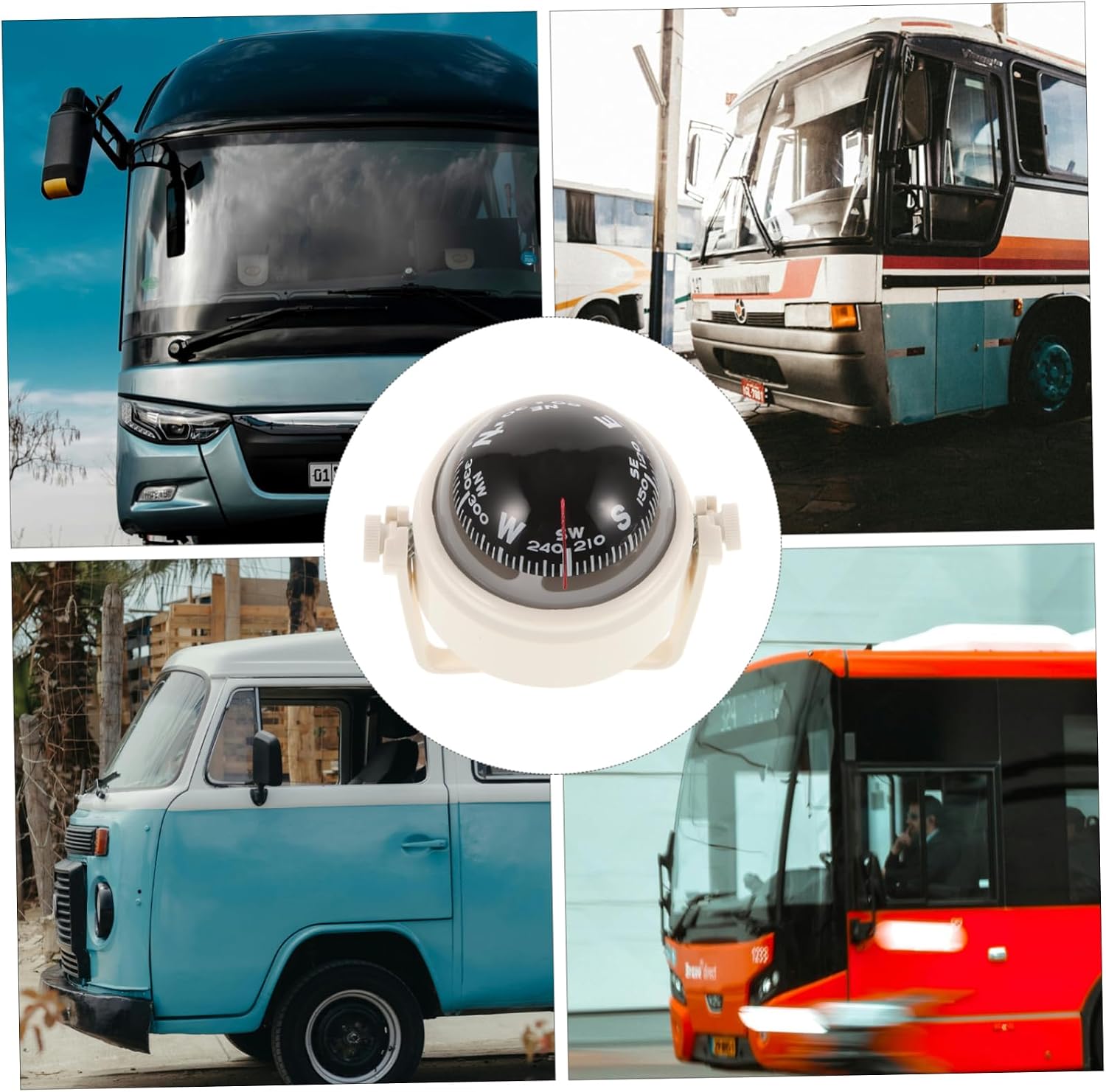 Toddmomy Car Dash Mount Compass for Car Boat Easy Navigation Installation Sleek Design for Road Trips Camping Adventures