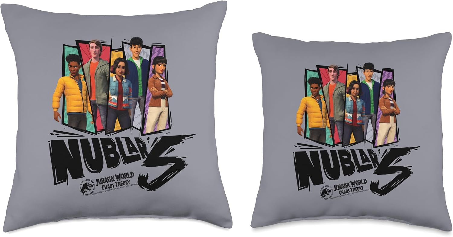 Jurassic World: Chaos Theory Nublar 5 Throw Pillow