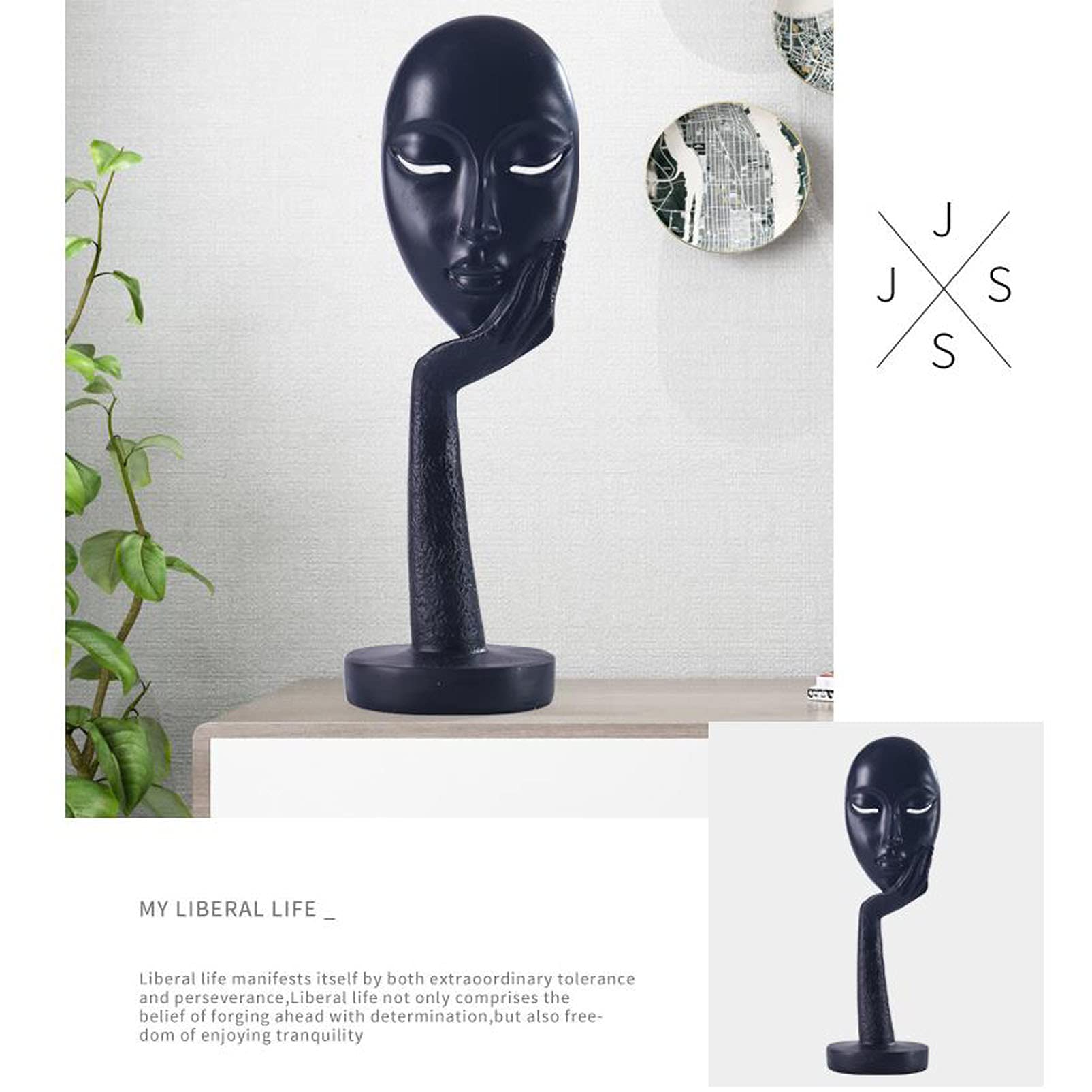 モダン抽象顔形状レジン彫刻 モダン抽象顔形状レジン彫刻 【公式通販】