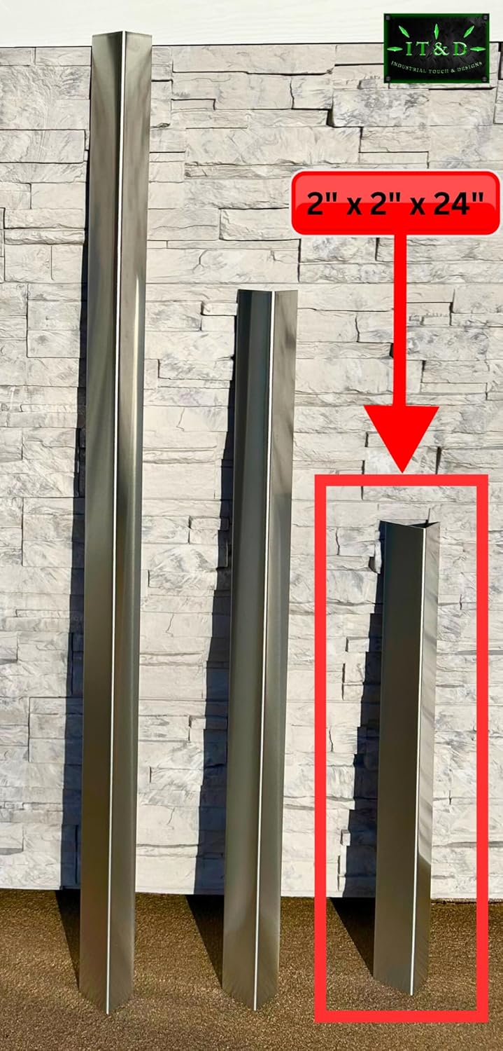2" x 2" x 24" Aluminum Mill Finish Outer Angle Wall Edge Corner Guard Protector (Heavy Duty .063 16 Gauge Thickness)