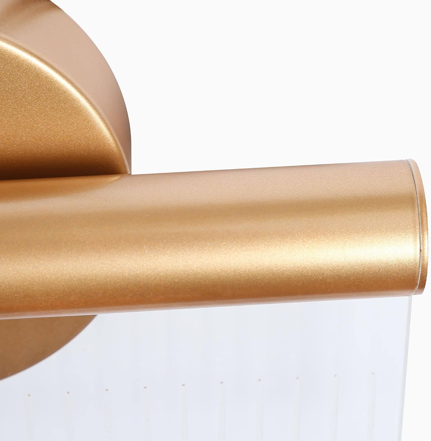 Brushed Gold Bathroom Vanity Light, Modern Minimalist LED Wall Sconce with Acrylic Shade for Hallway, Bedroom and Living Room