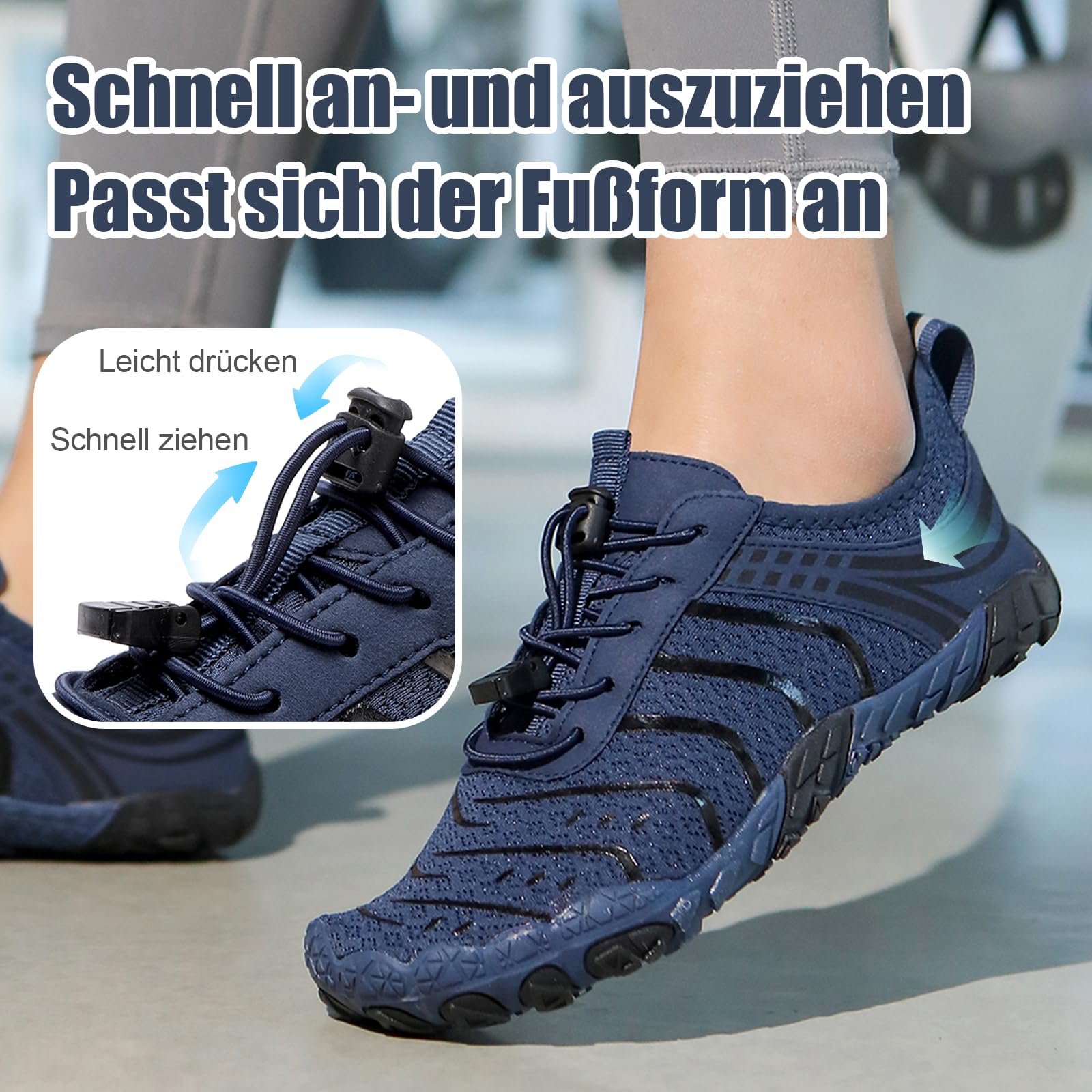 Zapatos de Agua Secado rápido Hombre Mujer Zapatillas Agua Verano Zapatos de Playa Transpirable Zapatos de Natación Descalzos Deportes Acuáticos Zapatillas de Piscina
