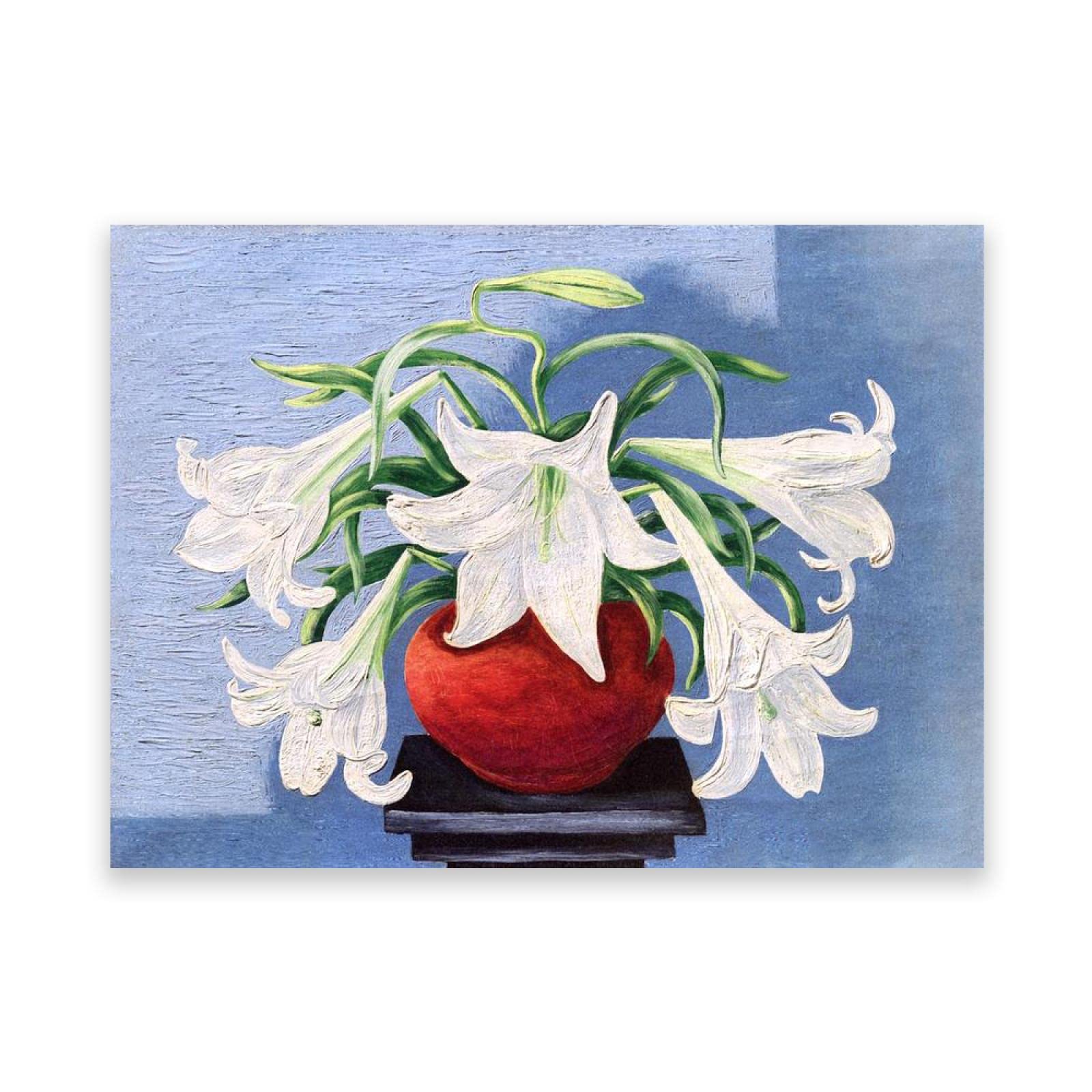 Amazon.co.jp: 花の有名な絵画ウォール アート。Moise Kisling(ユリの