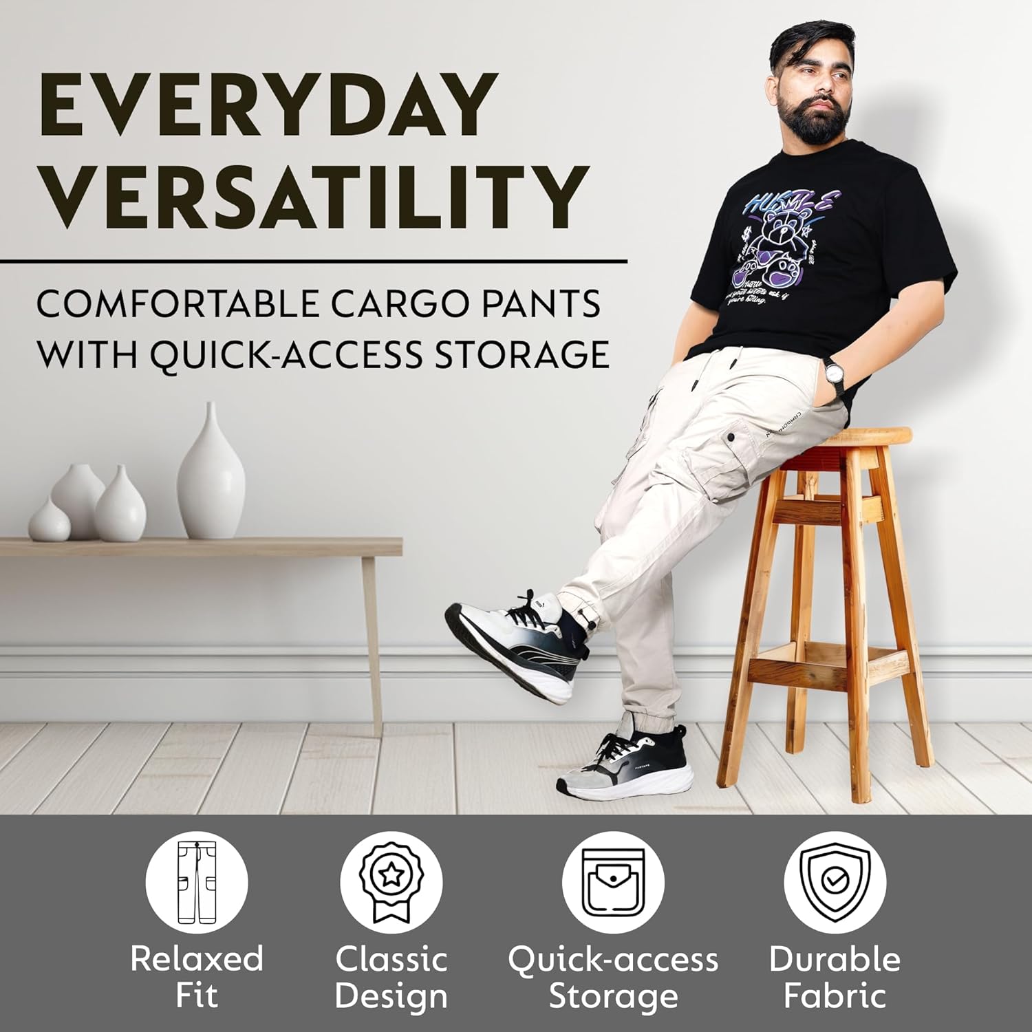 IDB Cargonation Cargos | Men Cargo Pants | Finest Cotton Twill Fabric IDB Cargonation Cargos | Men Cargo Pants | Finest Cotton Twill Fabric