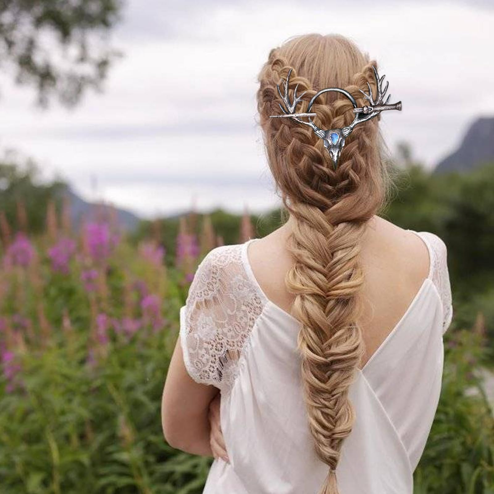 Vintage Hair Slides Vintage Flower Hair Barrette - Antique Style Hair Clip for  main image 4