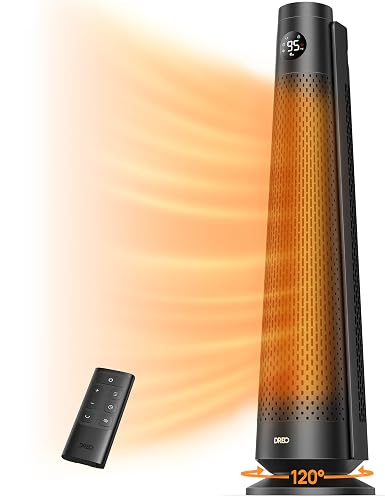 DREO Space Heater Large Room, 120° Oscillation, 30' Heaters with Remote