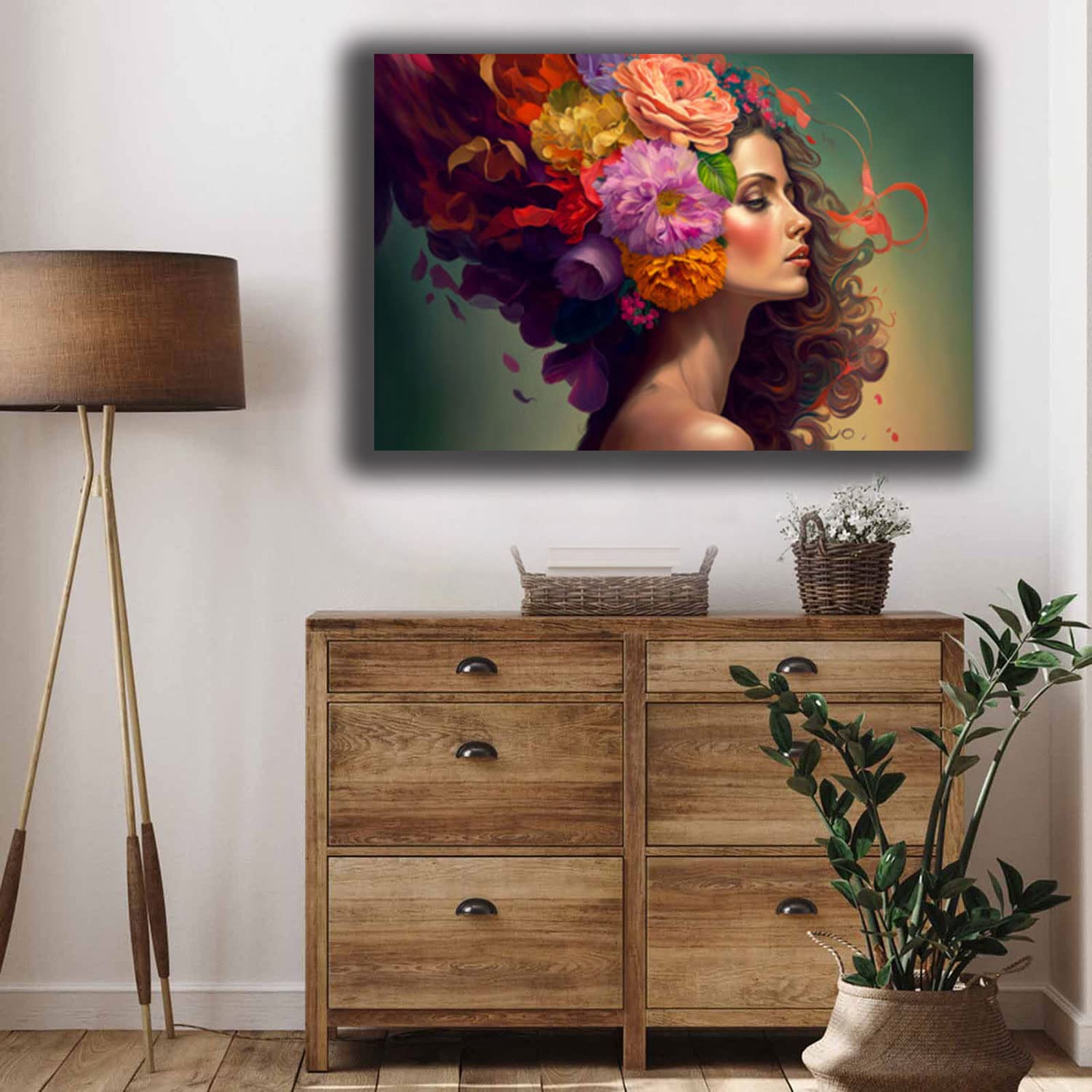 Quadro Banksy Ragazza Con Cuore - Stampa Su Tela 30x40cm, Per Soggiorno E Camera - Foto 4