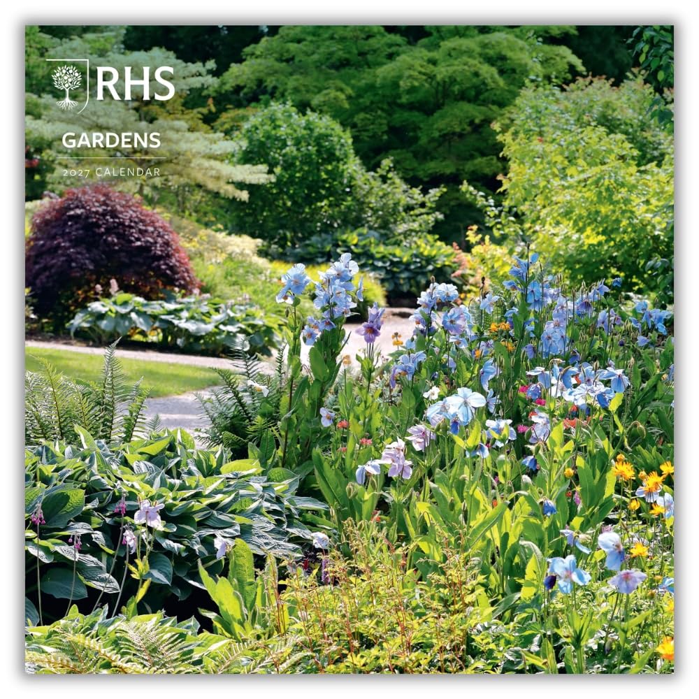 RHS 2027 Square Wall Calendar Official Licensed Royal Horticultural Society Calendar, Monthly Grid Layout, Beautiful Garden Photography Throughout the Year, Large Square Format, Gift for Fans