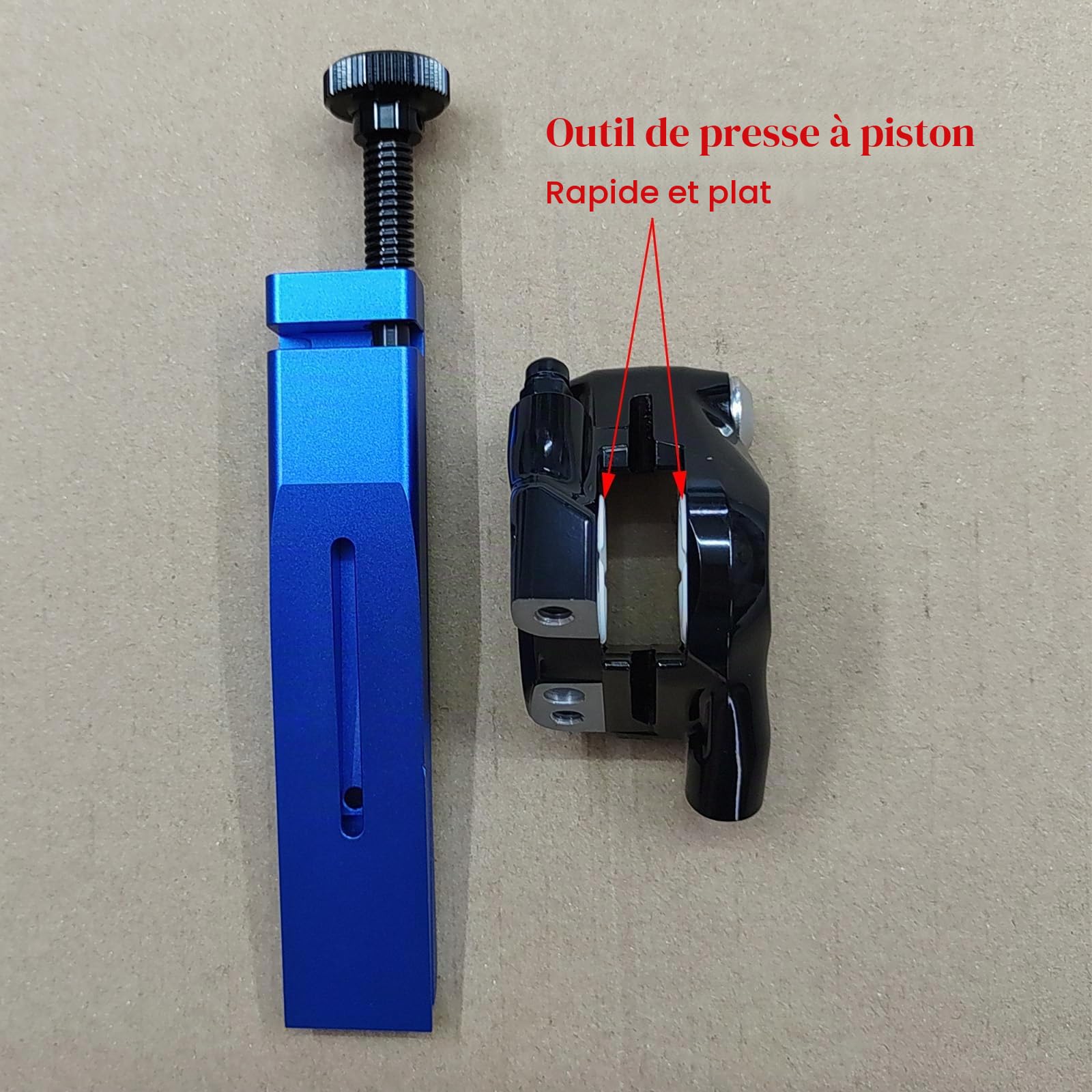 Outil de Presse à Piston de vélo pour Shimano, Outil de Frein pour étrier de Frein à Disque pour Shimano, pour Shimano 2 Pistons/4 Pistons, Largeur 0,95 pouce/24 mm, Universel,Blue