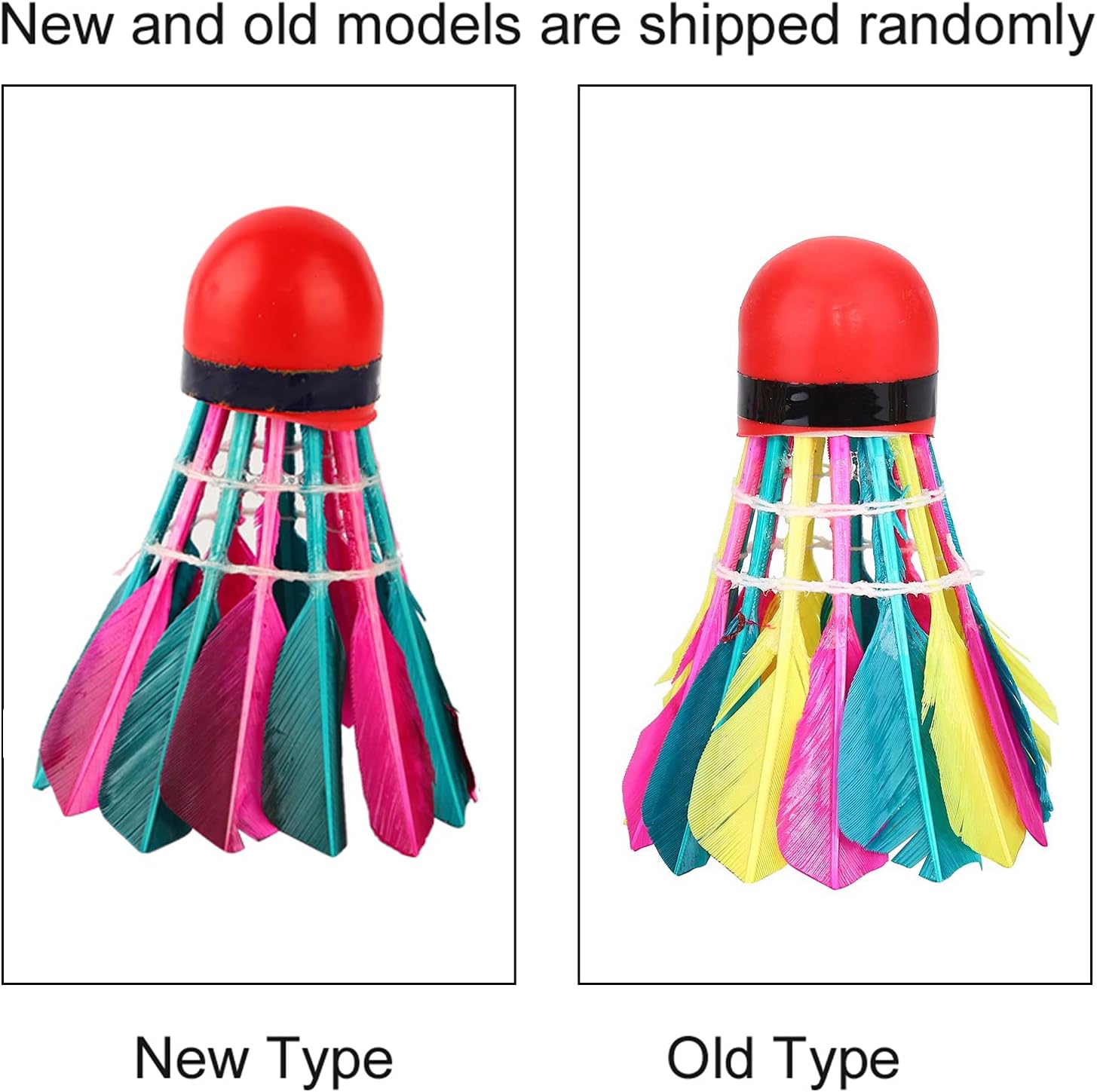 11Pcs Sturdy Badminton Shuttlecocks | High - Grade Duck Feather & Foam Head | Stable Flight for Training/Casual Play | Colorful Sports Accessories