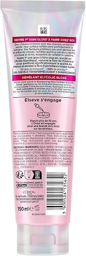 L'Oréal Paris - Routine Cheveux Soin Gloss Brillance Miroir - Pour Cheveux Ternes - Enrichi en Acide Glycolique - Sans Sulfates - Elseve Glycolic Gloss Ultimate - 3 Produits - 9
