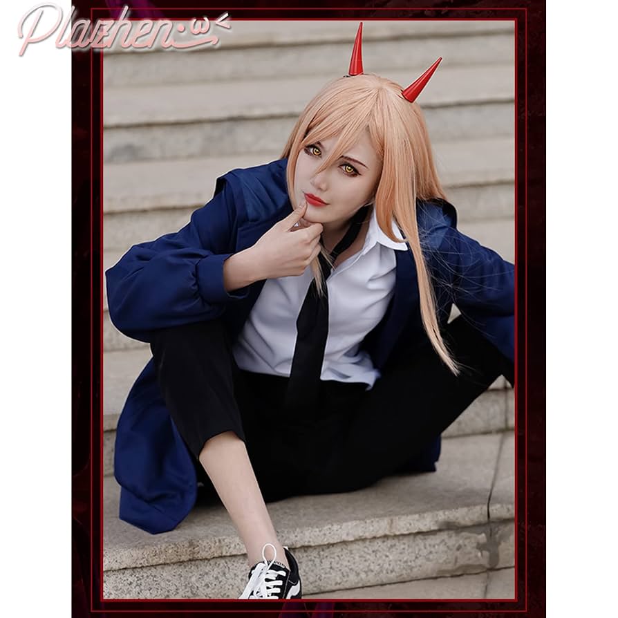 チェンソーマン パワー コスプレ一式 Amazon.co.jp: Plazhen パワー チェンソーマン パワー コスプレ