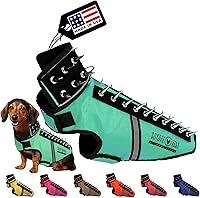 Vista 22 de CoyoteVest SpikeVest - Chaleco de arnés para perro, accesorios reflectantes para perros con picos para proteger a tu mascota de ataques de Raptor